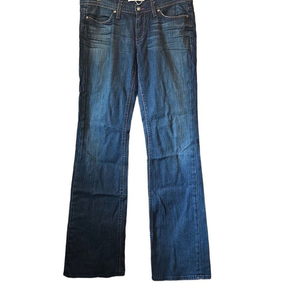 H Jeans Denim Bootcut‎ Jeans Women's Dark Wash Designer Cross Pockets